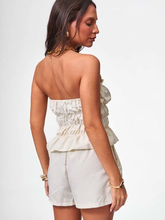 Women's Set with Beige Shorts