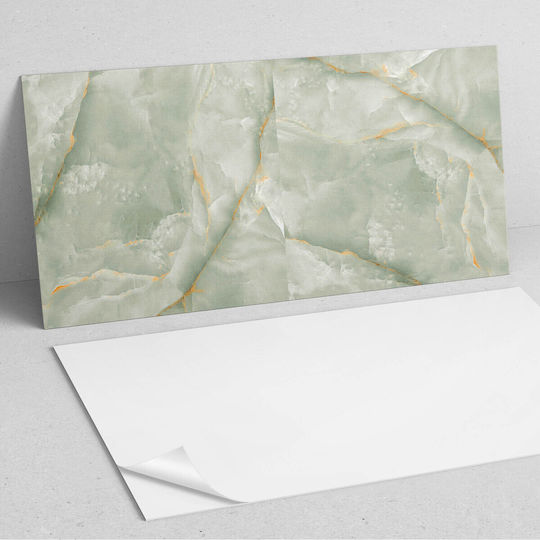 Set of Vinyl Tile Stickers Bedroom Design Natural Marble 6x60x30 Pcs