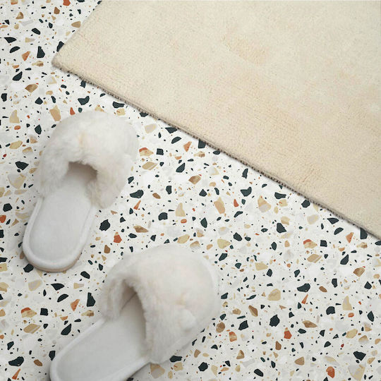 PVC Tile Set Self Adhesive Bedroom Stone Pattern Background 10x40x20 cm