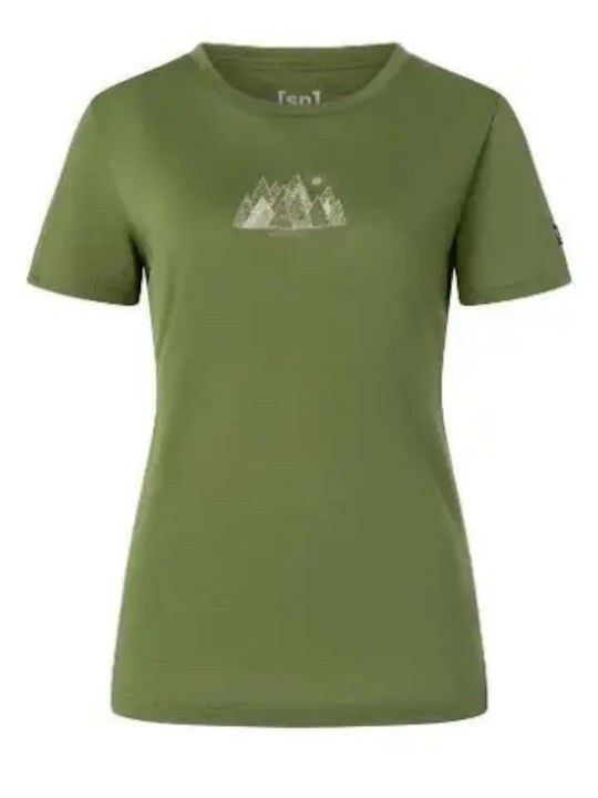 Damen T-shirt Grün
