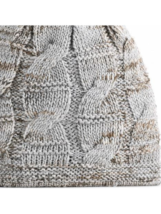 Beanie Women's Knitted Beanie in Beige Colour