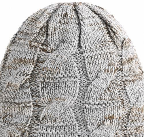 Beanie Women's Knitted Beanie in Beige Colour