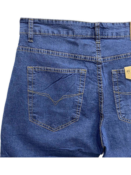 Men's Elastic Blue Jeans Pants