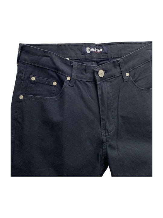 Elastic Trousers Blue