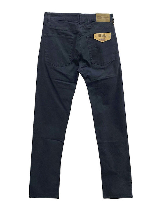 Elastic Trousers Blue