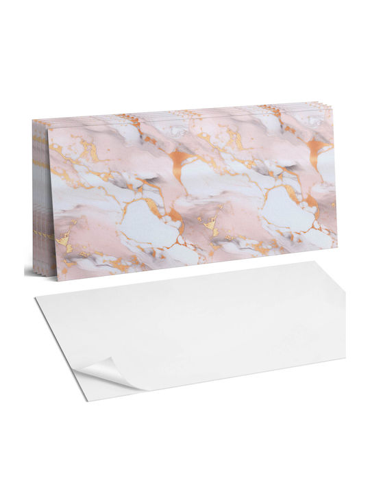Τυπωμένα Wandsticker Kacheln Vinyl Muster Marmor Dekorative Elemente 6x60x30 cm