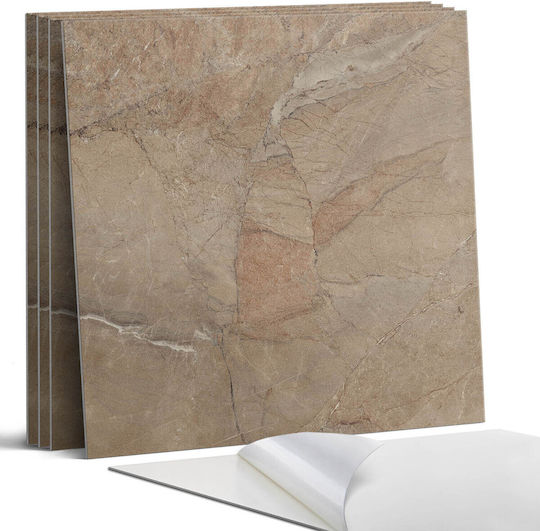Decorative Vinyl Tile Stickers Natural Stone Design 4x50x50 Pieces