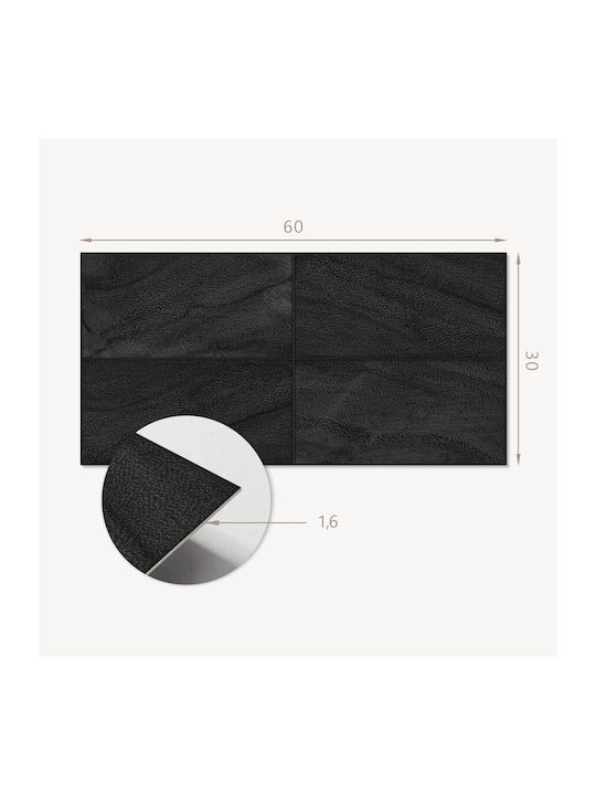 Decorațiune Din Vinil Imprimare Asamblare Fără Unelte Plăci Piatră Închisă 6x60x30 Bucăți
