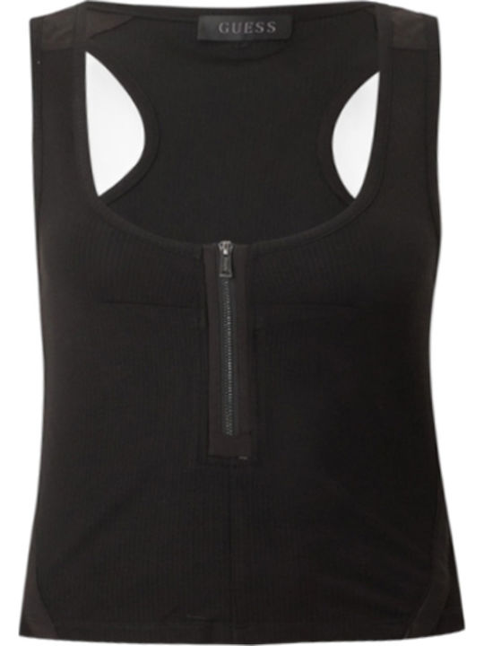 Damen Bluse Ärmellos Schwarze