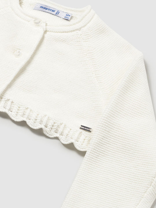 Kids Cotton Ecru Bolero