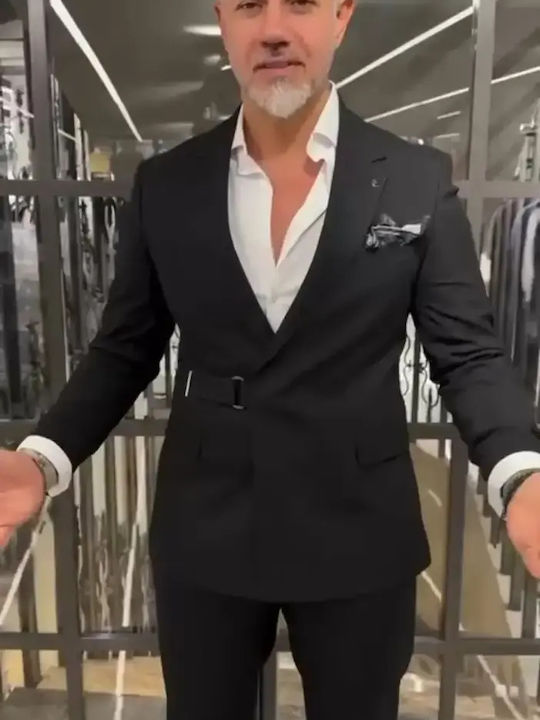 Men's Groom's Suit Black