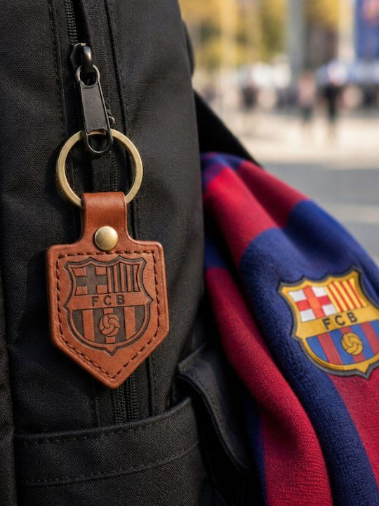 Breloc Original Licențiat Din Piele Fanion Fc Barcelona Bll7061