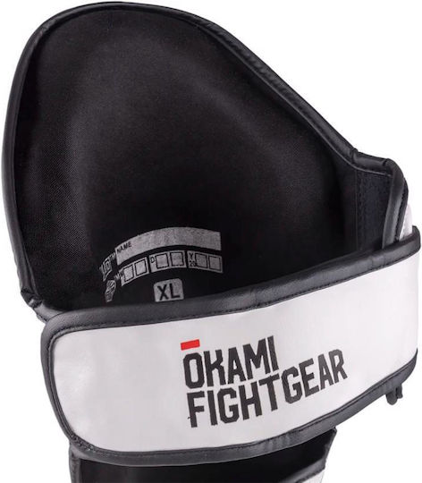 Okami Adults White Shin Guards