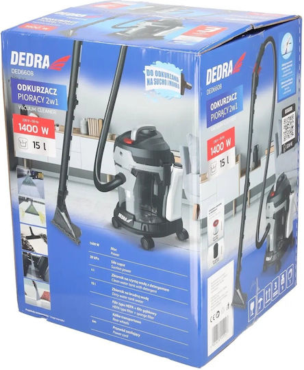 Dedra Umede/Uscate 1400W Cu Recipient Din Plastic 15lt
