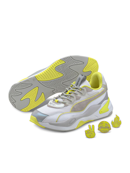 RS-2K X Emoji Adidași Chunky Albi