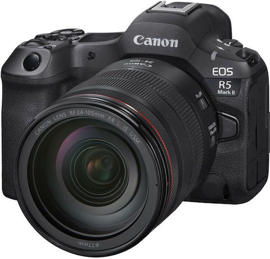 Canon EOS R5 Mark II Mirrorless Camera Kit (RF 24-105mm F4L IS USM) Black