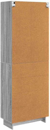 Bibliotheken Grau 2Stücke 66x34.5x1cm