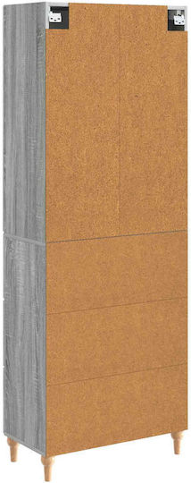 Βιβλιοθήκες Γκρι (2τμχ) 66x34.5x90εκ.