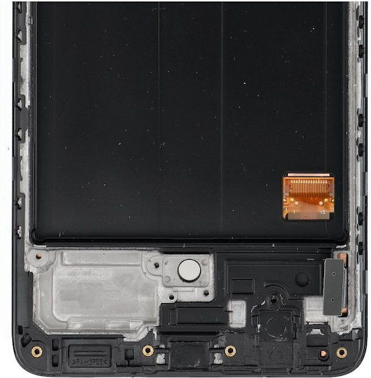 Fixcell LCD дисплей Samsung A51 4G AMOLED с рамка черен смяна стъкло OEM
