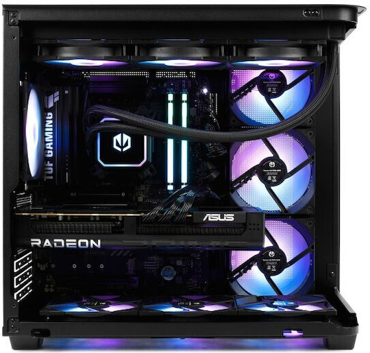 Komputronik Level UP F38 Gaming Desktop PC (Ryzen 7-7800X3D/32GB DDR5/2.0TB SSD + 8.2TB HDD/Radeon RX 9070 XT/W11 Home)