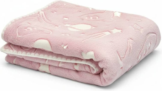 Nansydimo Decke Wickeltücher für Kinderzimmer Rosa 90x100cm