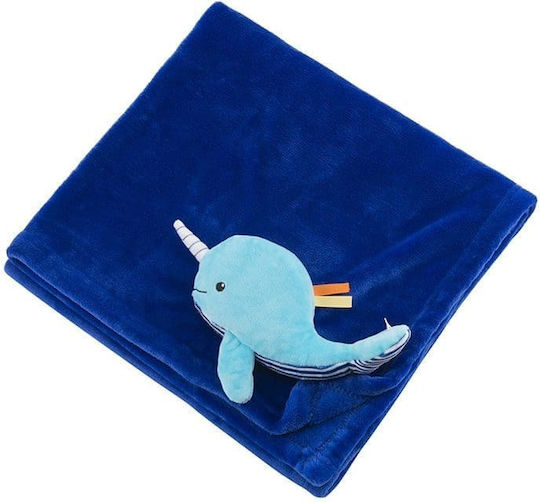 Zoocchini Κουβέρτα Αγκαλιάς & Λίκνου Fleece Μωβ 100x65.5εκ.