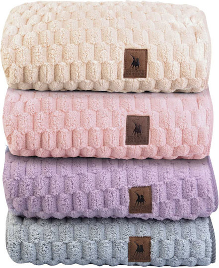 Greenwich Polo Club Κουβέρτα Αγκαλιάς & Λίκνου Essential Baby 8848 Fleece Ροζ 80x110εκ.