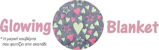 Das Home Blanket Cot Fleece Pink 110x150cm