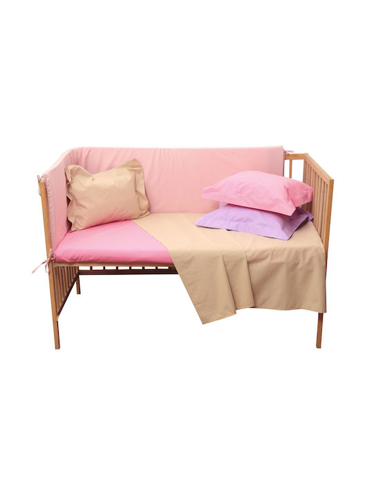 Anna Riska Prestige Baby Sheet Cradle Cotton Pink 80x100cm