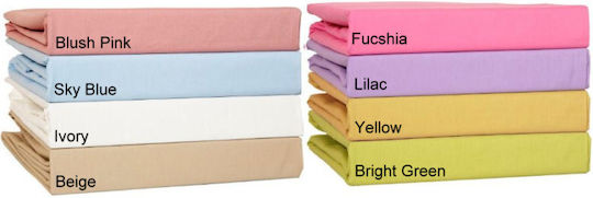 Anna Riska Prestige Set Baby Bettlaken Für Wiege Baumwolle Hellblau 80x100cm 2Stück