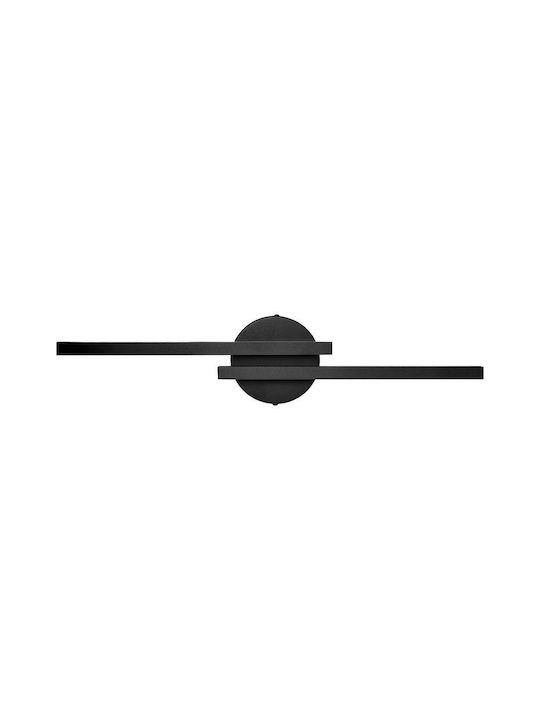 Adviti Classic Lamp Bathroom with Integrated LED and Natural White Light Black 5cm