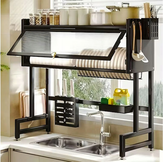 Verk Group Scurgător de chiuvetă Inox Negru 63x24x28cm