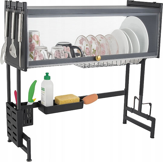Verk Group Scurgător de chiuvetă Inox Negru 63x24x28cm