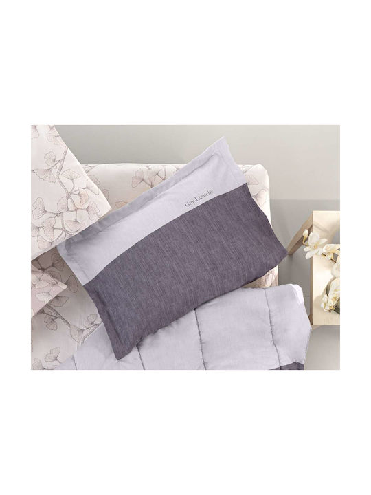 Guy Laroche Motto Kissenbezug-Set Oxford Melanze 50x70cm.