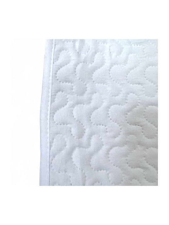 SpitiBazaar SpitiBazaar Tagesdecken Übergröße Baumwolle Weiß 220x240cm 3 Stück