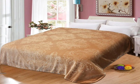 Super King geprägte Samtdecke 220x240 Blnkt-emcla-beige Super King geprägte Samtdecke 220x240 Blnkt-emcla-beige