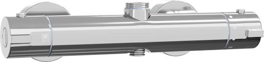 vidaXL Mixer & Shower Head Built-in Set for Shower Silver