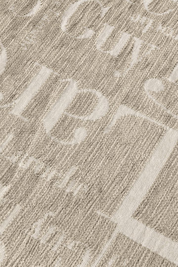 Guy Laroche Stamp Ριχτάρι Τριθέσιου Καναπέ Chenille 180x300εκ. Taupe