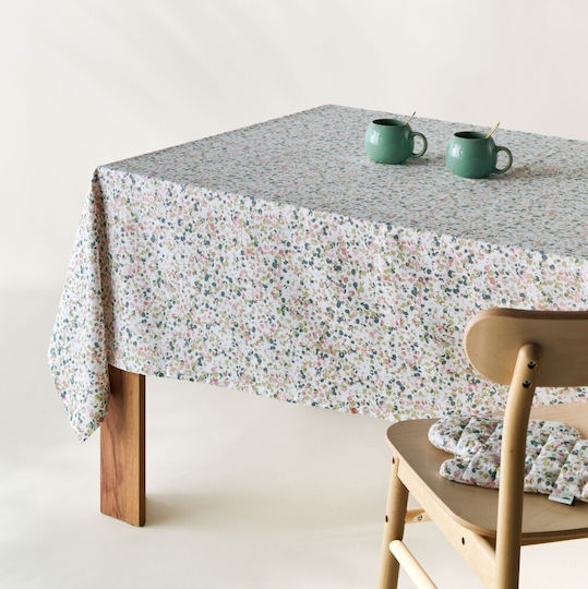 Kentia Baumwolle Tischdecke Fiorita Mehrfarbig 140x220cm