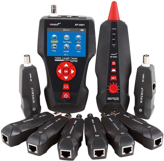 Tester de cabluri Noyafa Multifuncțional Poe Ping Suportă Rj45 Rj11 Cat5 Cat6 Nf-8601w