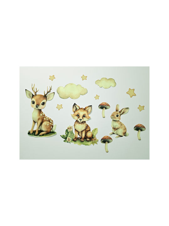 Decowalls Autocolant Decorativ pentru Copii Perete Fluorescent 30x60buc