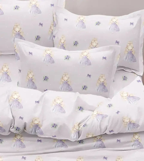 Borea Set Kids Duvet Cover Single Lilac
