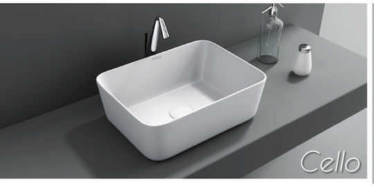 Soncera Cello Надеждна мивка Порцелан 41x30x14.5см Бял