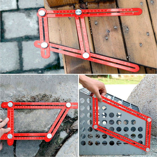 Șablon Multifuncțional Extol Premium Aluminiu 25-40mm 8825122