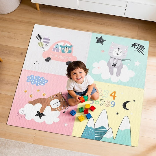 Rebel Covor pentru copii Multicolor 120x120cm