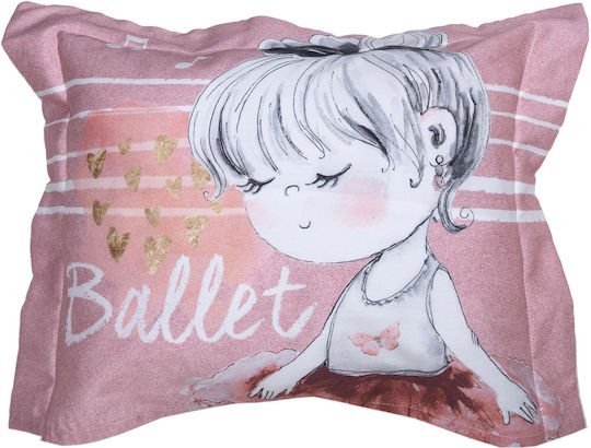 Anna Riska Ballet Fata De Pernă Pentru Bebeluși Din 100% Bumbac Albă 30x40cm