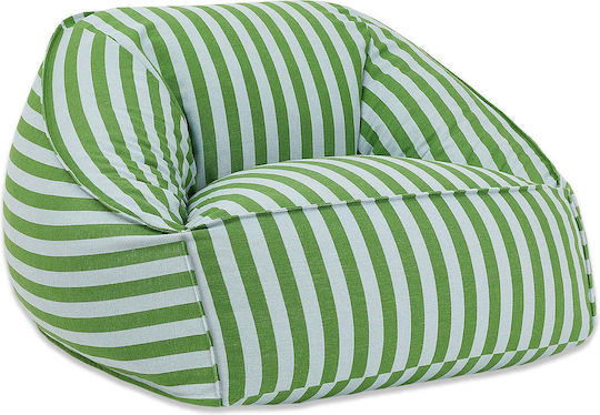 Bean Bag Chair Ziggy Green and Blue Stripes Bean Bag Chair Ziggy Green and Blue Stripes
