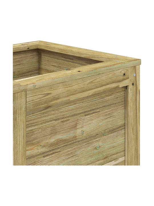 Outdoor Wooden Bench With Chest And Cushions 193.5x40x41cm