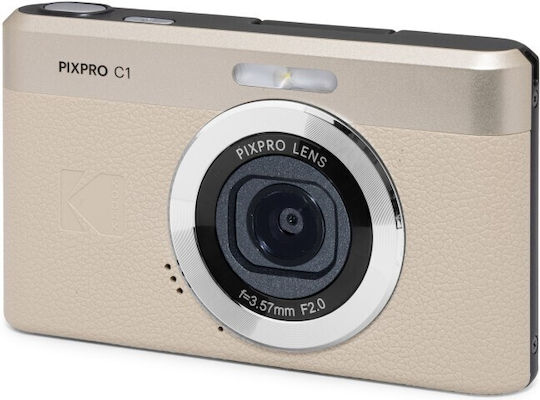 Kodak Pixpro C1 Kompaktkamera 13MP Optischer Zoom 4x Grau
