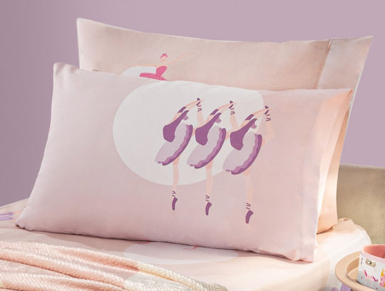 Saint Clair Ballerinas Kids Pillowcase 50x70cm Pink